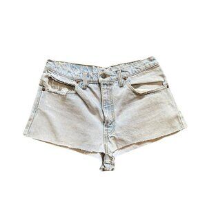 Vintage Levis 32 Light Wash Cutoff Jean Shorts